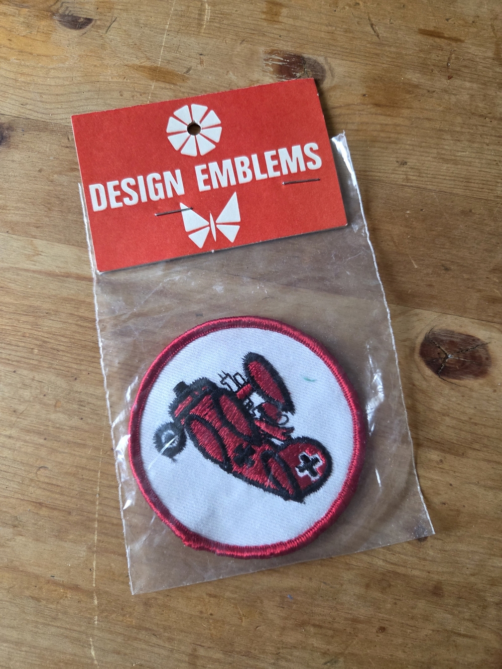 Vintage Red Baron Embroidered Sew-on Patch NOS